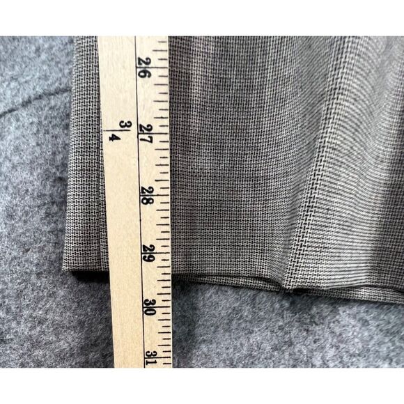 Pendleton Trouser Pants Womens 12 Brown Wool Herringbone Savvy Stretch Classic - Picture 8 of 13